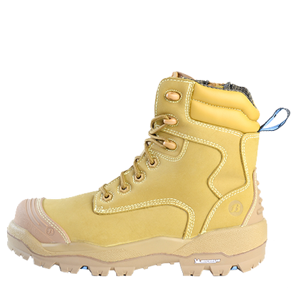 Bata Longreach Zip Sided Composite Toe Boot - Wheat