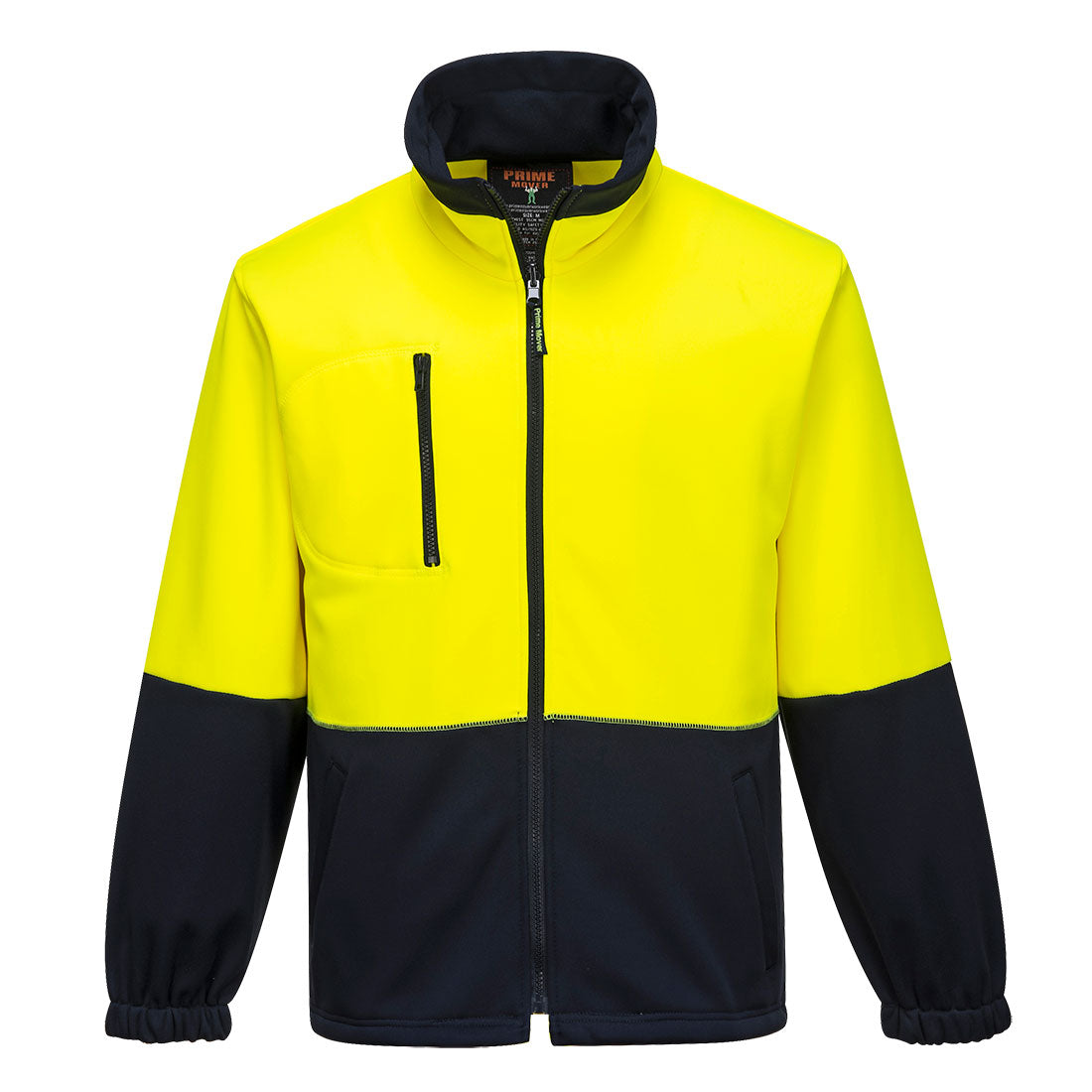 Portwest Hi-Vis Water Repellent Contrast Zipped Class D Brush Fleece Jumper