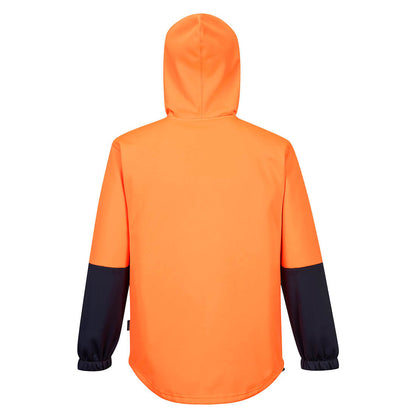 Portwest Hi-Vis Water Repellent Contrast Zipped Class D Hoodie