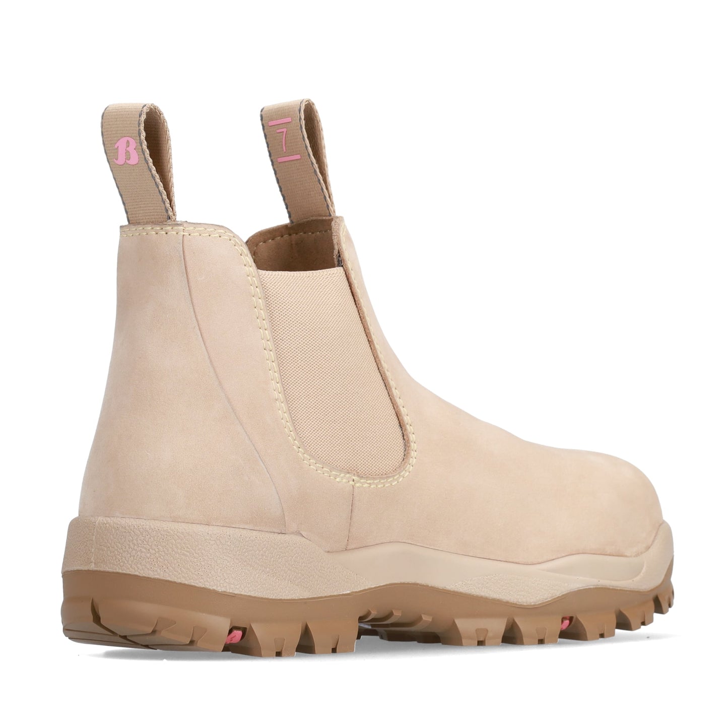 Bata Helix Ultra Nulla Ladies Elastic Sided Safety Boot - Sand