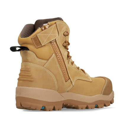 Bata Helix Ultra Overland Zip Sided Safety Boot - Wheat
