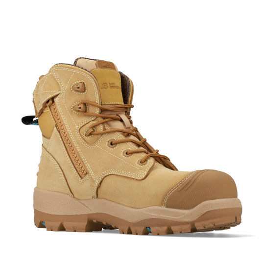 Bata Helix Ultra Overland Zip Sided Safety Boot - Wheat