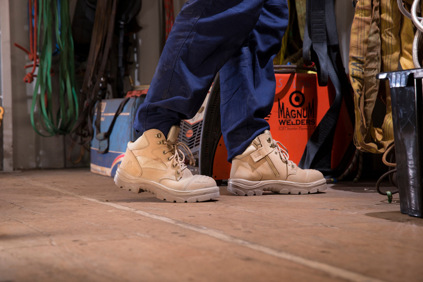 Steel Blue Parkes Low Cut Zip Sided Safety Boot w/ Scuff Cap