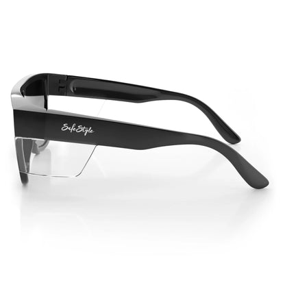 SafeStyle Primes Black Frame Tinted Lens Safety Spec