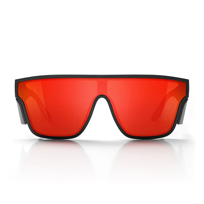 SafeStyle Primes Matt Black Frame Reflectors Red Lens Safety Spe