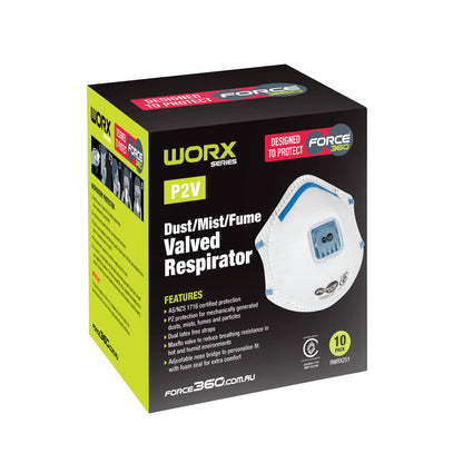 Force360 P2V Valved Disposable Respirator