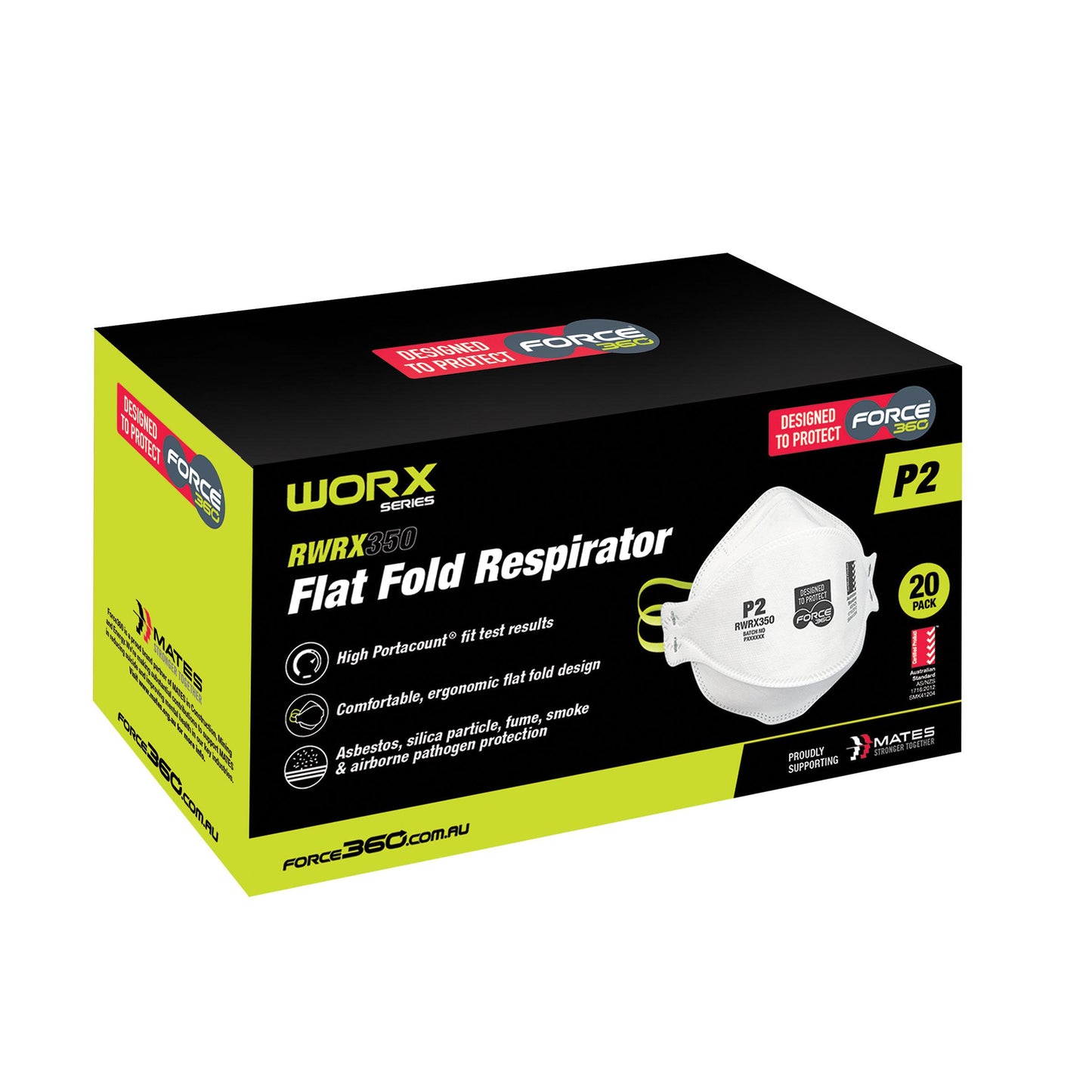 Force360 P2 Flat Fold Respirator