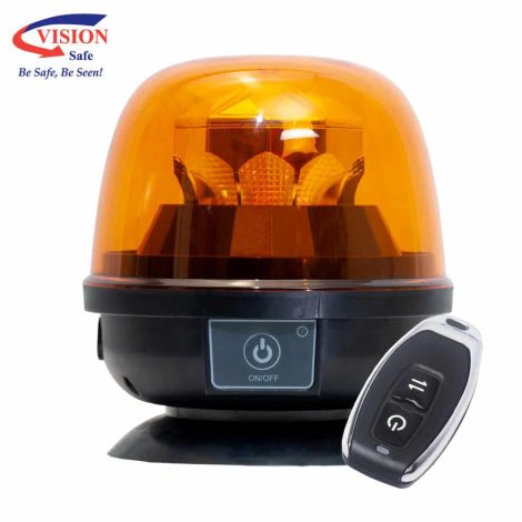 VisionSafe Rechargeable Dome LED Beacon with Remote