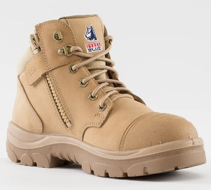 Steel Blue Parkes Low Cut Zip Sided Safety Boot w/ Scuff Cap