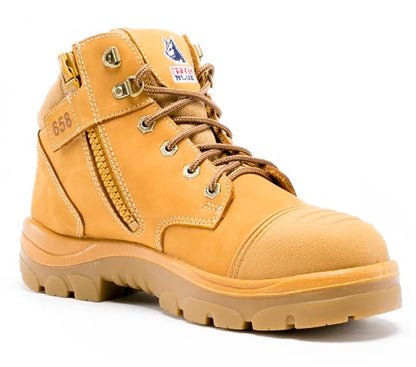 Steel Blue Parkes Low Cut Zip Sided Safety Boot w/ Scuff Cap