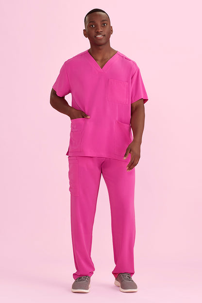 Biz Care Unisex Avery Pink Scrub Pant
