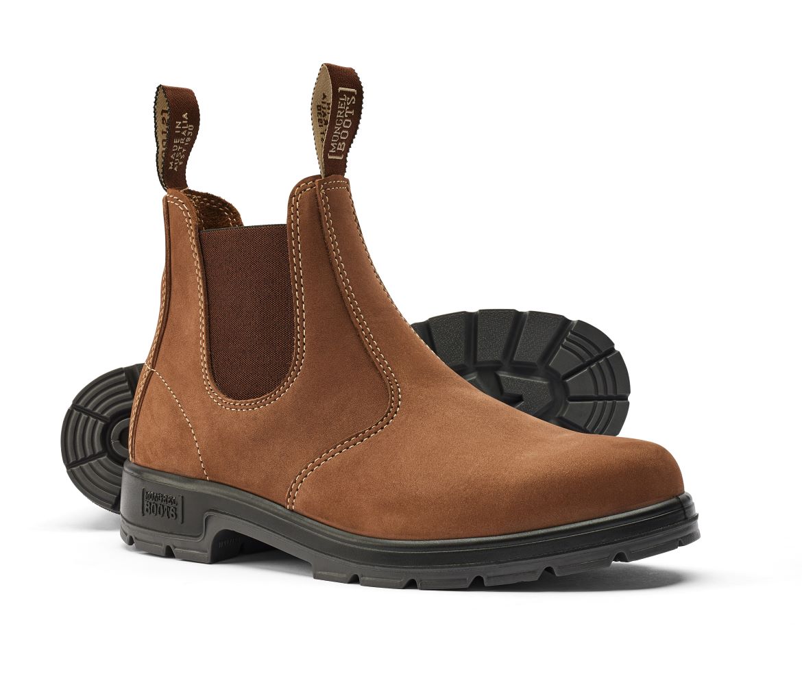 Mongrel K9 Elastic Sided Non-Safety Boot - Vintage Brown