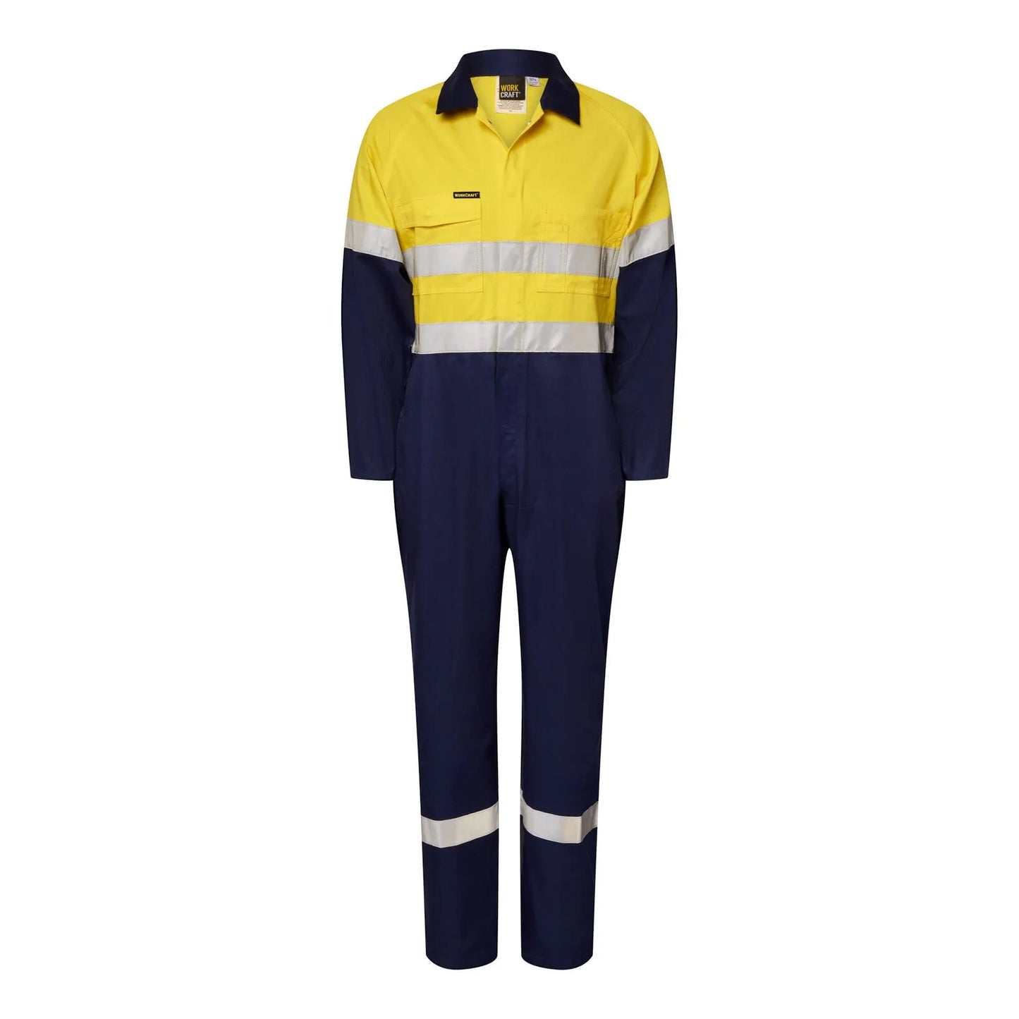 Workcraft HiVis Lightweight Taped Cotton Drill Coveralls