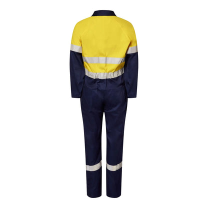 Workcraft HiVis Lightweight Taped Cotton Drill Coveralls
