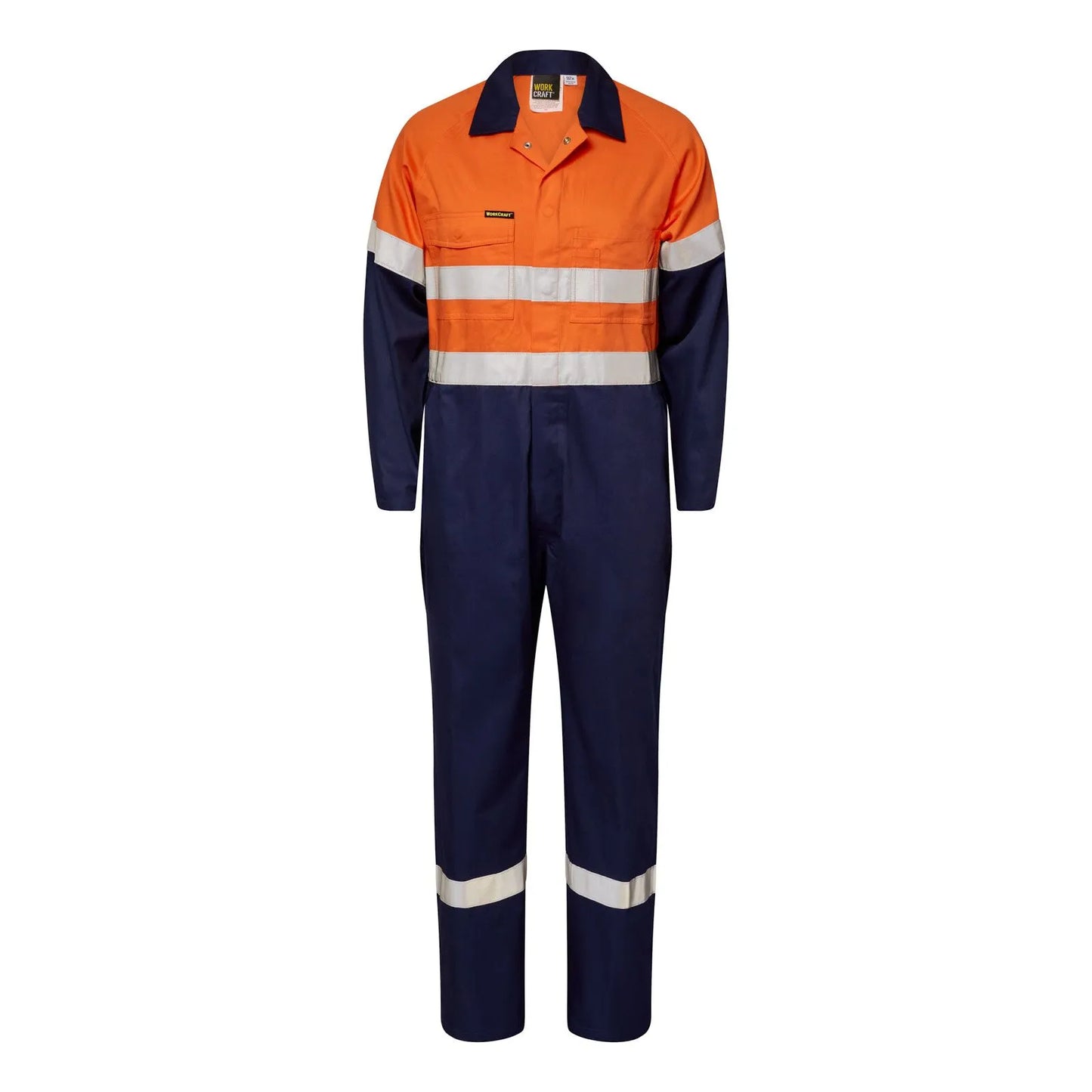 Workcraft HiVis Lightweight Taped Cotton Drill Coveralls