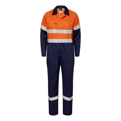 Workcraft HiVis Lightweight Taped Cotton Drill Coveralls