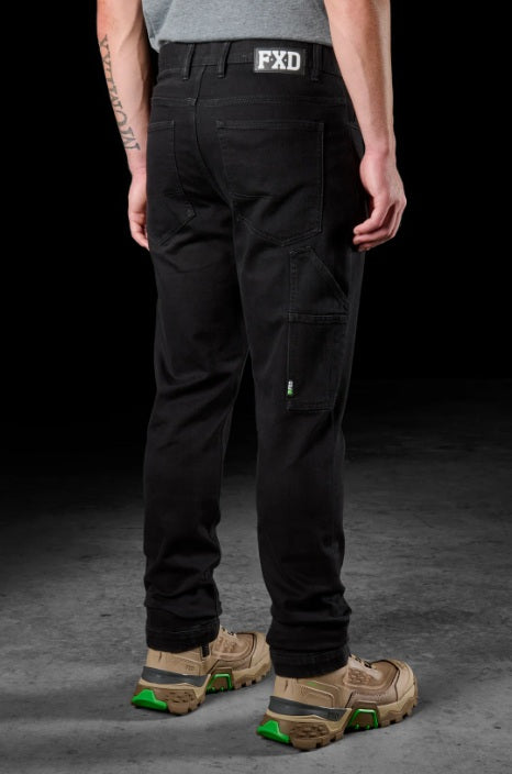 FXD WD-4 Straight Fit Stretch Denim Work Jeans, Black