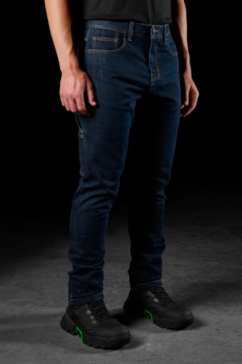 FXD WD-4 Straight Fit Stretch Denim Work Jeans, Dark Blue