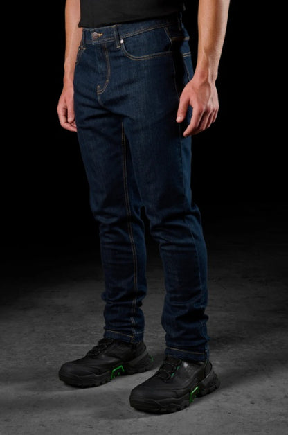 FXD WD-4 Straight Fit Stretch Denim Work Jeans, Dark Blue
