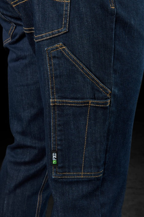 FXD WD-4 Straight Fit Stretch Denim Work Jeans, Dark Blue