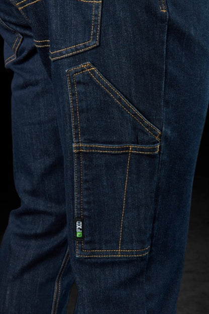 FXD WD-4 Straight Fit Stretch Denim Work Jeans, Dark Blue