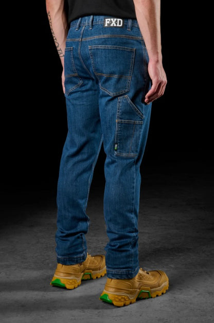 FXD WD-4 Straight Fit Stretch Denim Work Jeans, Mid Blue