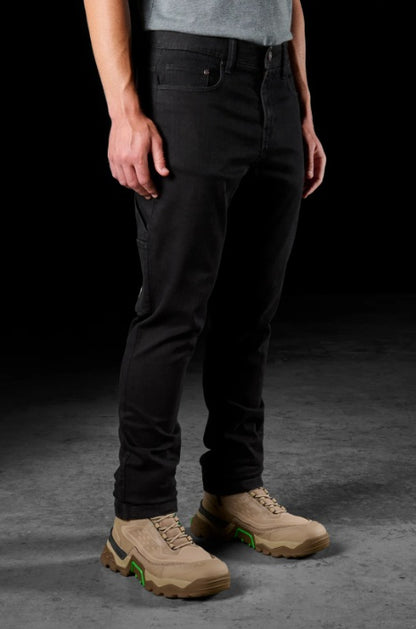 FXD WD-4 Straight Fit Stretch Denim Work Jeans, Black