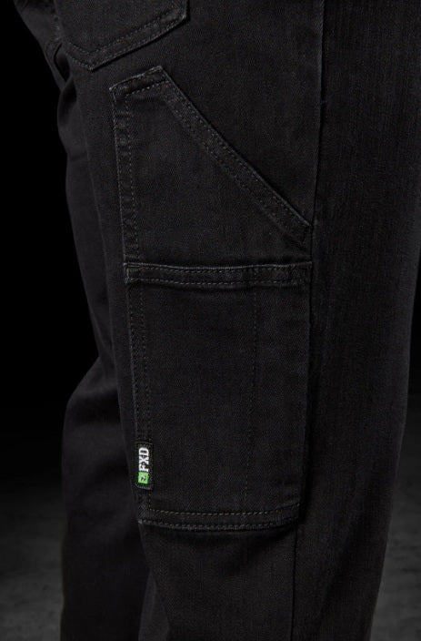 FXD WD-4 Straight Fit Stretch Denim Work Jeans, Black