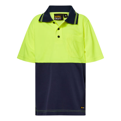 Workcraft Kids HiVis Micromesh Polo