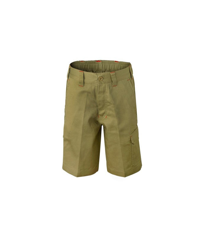 Workcraft Kids Cotton Drill Cargo Shorts