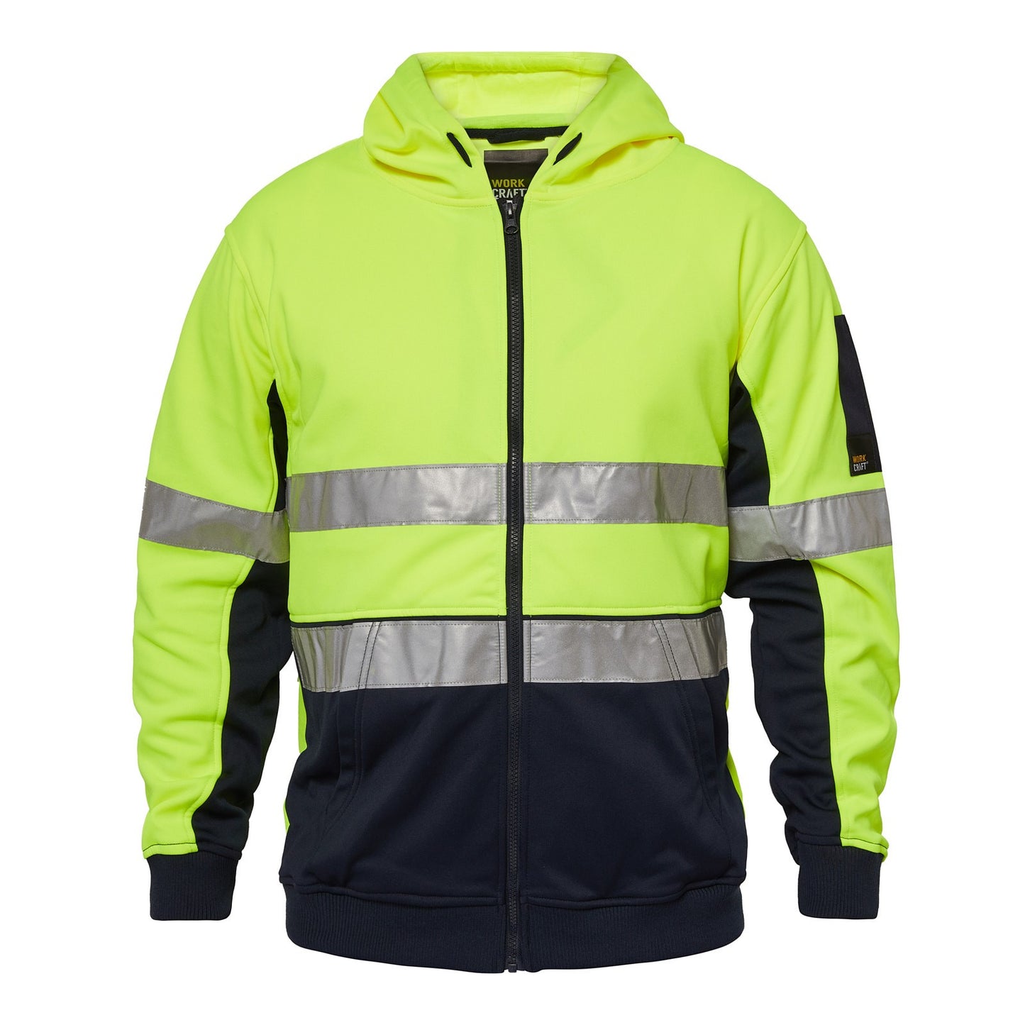Workcraft HiVis Taped Full Zip Hoodie