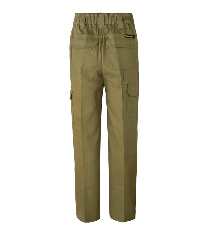 Workcraft Kids Cotton Drill Cargo Pants