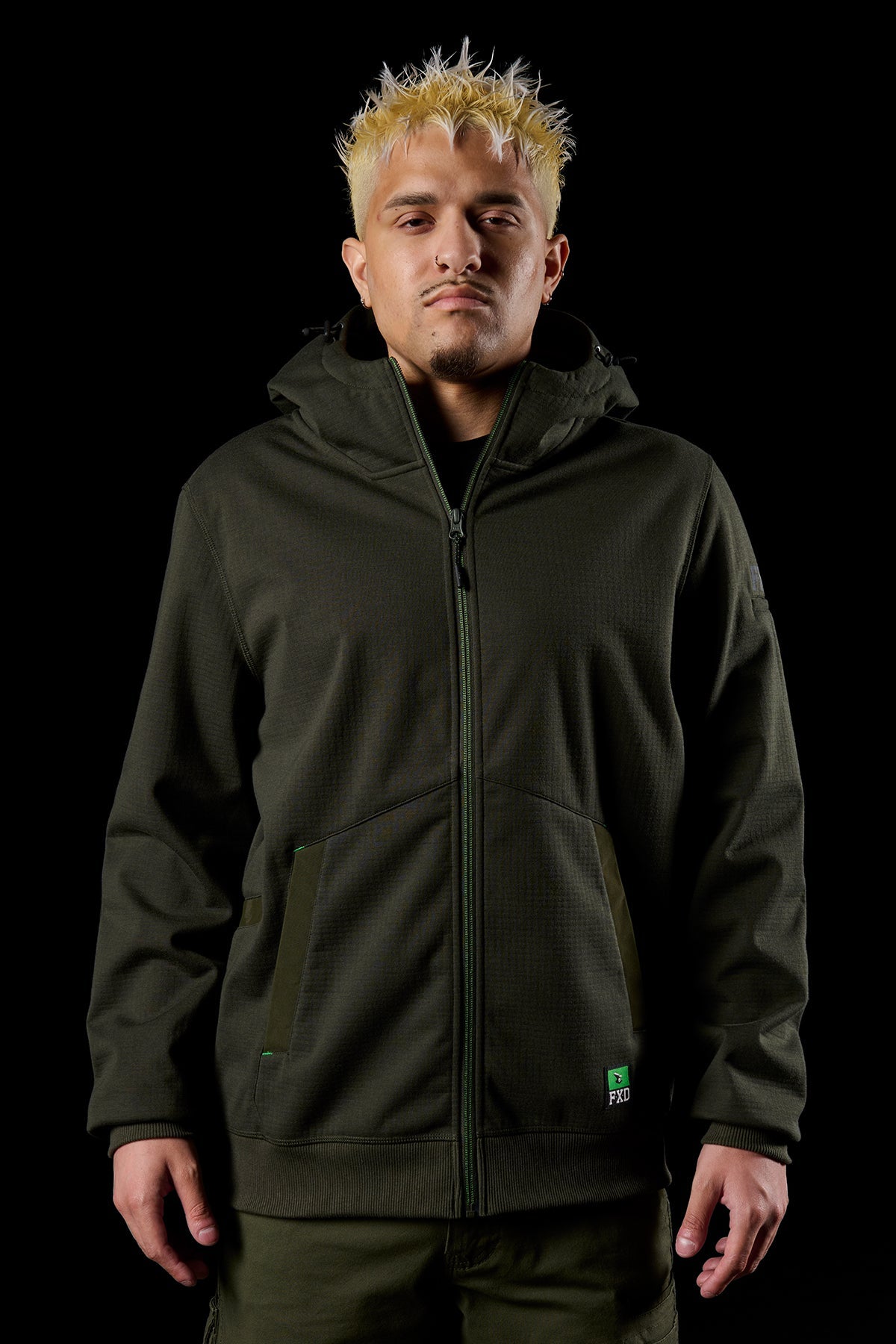 FXD WF-3 Bonded Three-Layer Membrane Fleece Zip Hoodie