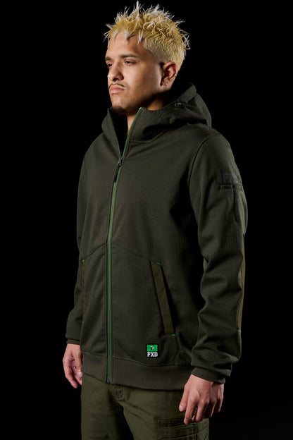 FXD WF-3 Bonded Three-Layer Membrane Fleece Zip Hoodie