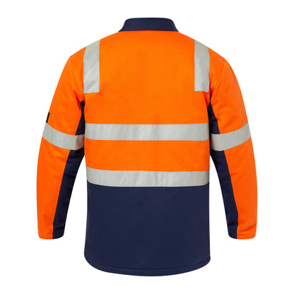 Workcraft Unisex HiVis Cotton Drill Jacket with Tape