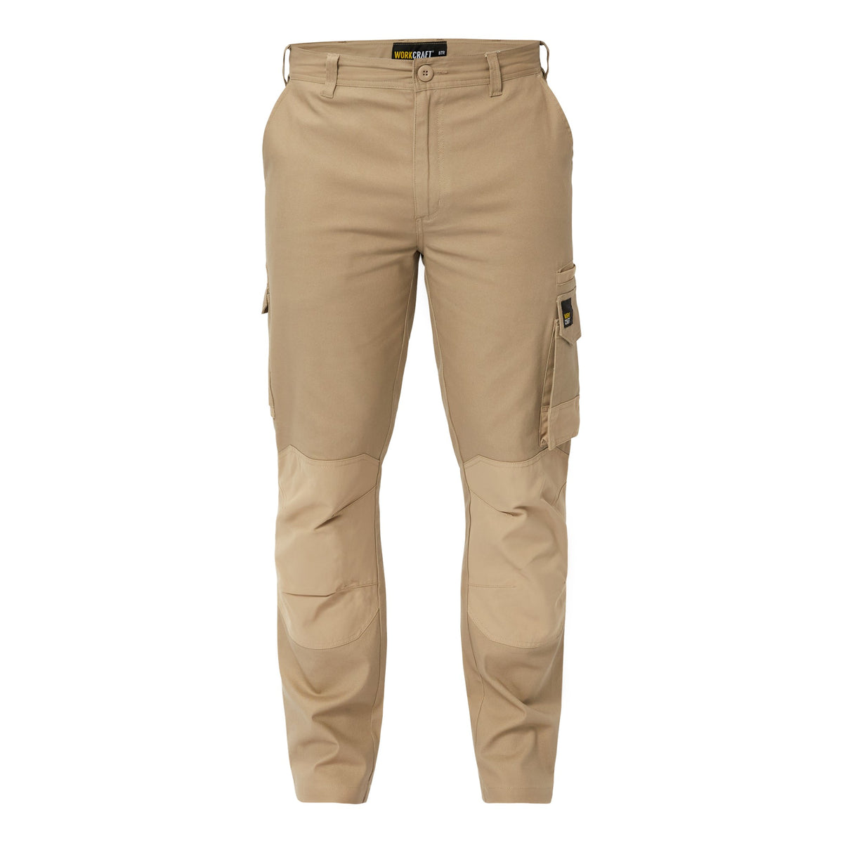 Workcraft Men's Cotton Drill Stretch Cargo Pants