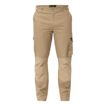 Workcraft Men's Cotton Drill Stretch Cargo Pants