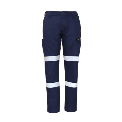 Workcraft Men's Cotton Drill Stretch Cargo Taped Pants
