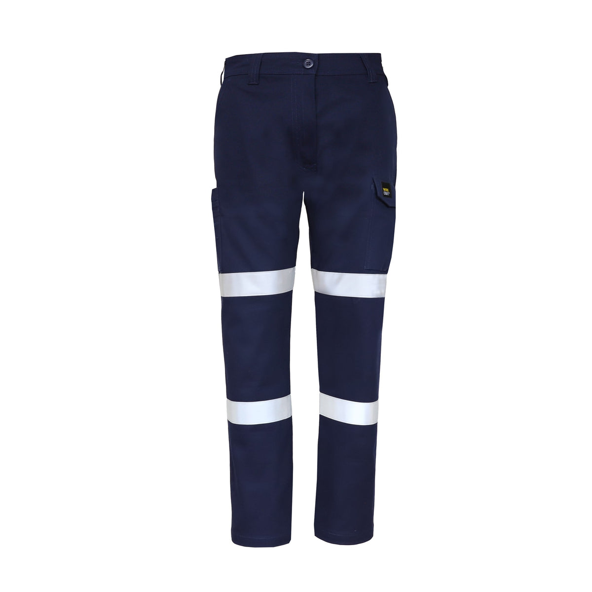 Workcraft Women's Cotton Drill Stretch Cargo Taped Pants