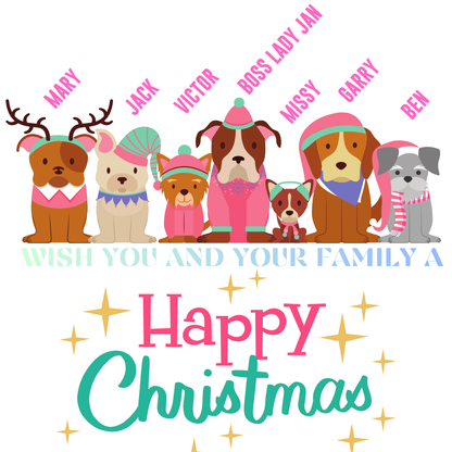 Customised Ladies Christmas Tee