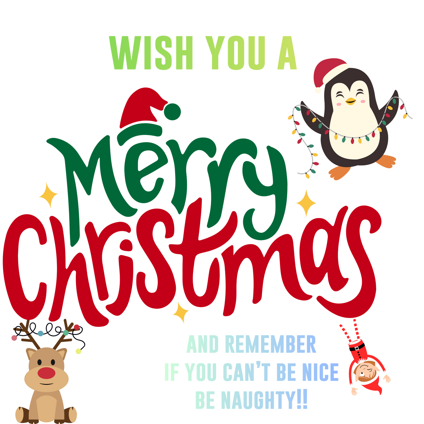 Customised Ladies Christmas Tee