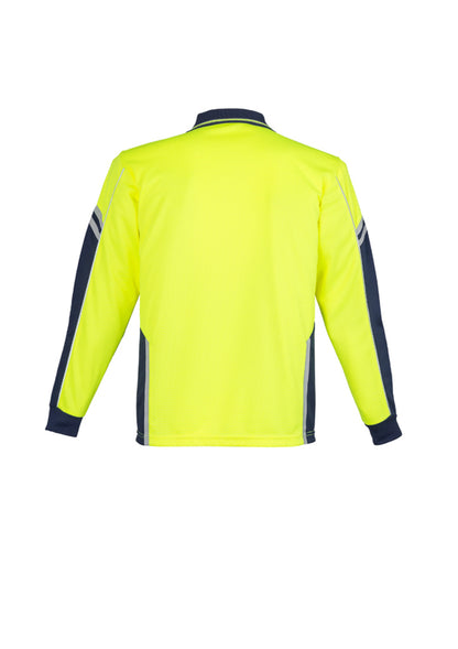 Syzmik Squad HiVis Microfibre Long Sleeve Polo - ZH238