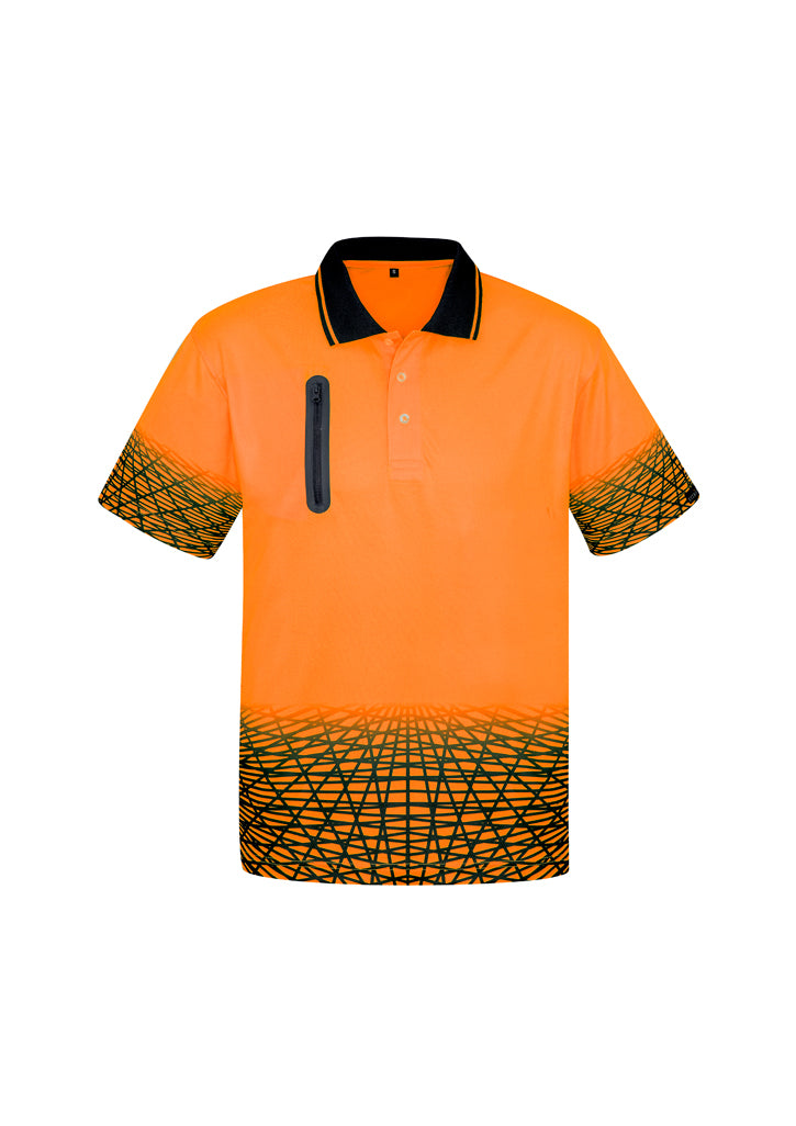 Syzmik Tracks HiVis Microfibre Short Sleeve Polo - ZH300