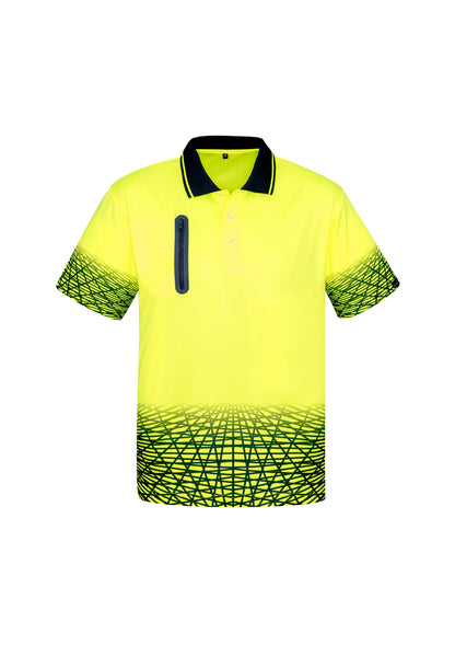 Syzmik Tracks HiVis Microfibre Short Sleeve Polo - ZH300