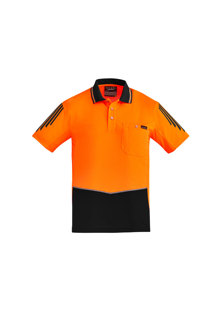 Syzmik Flux HiVis Microfibre Short Sleeve Polo - ZH315