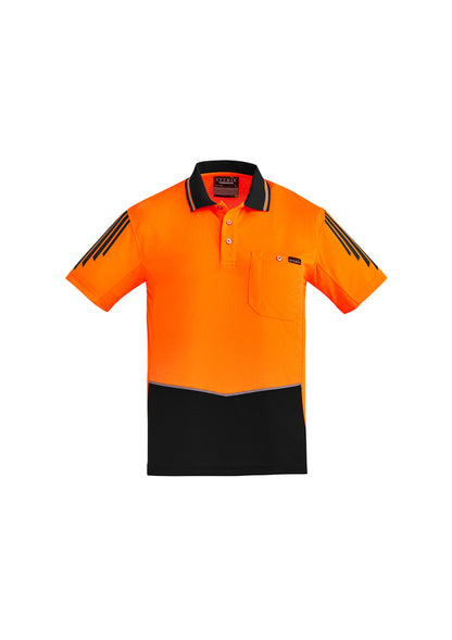 Syzmik Flux HiVis Microfibre Short Sleeve Polo - ZH315