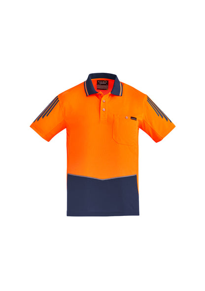 Syzmik Flux HiVis Microfibre Short Sleeve Polo - ZH315