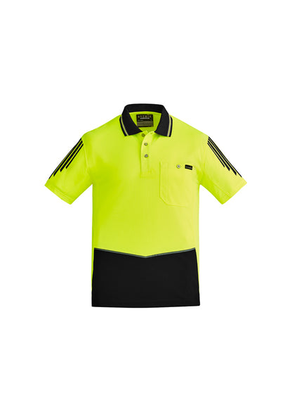 Syzmik Flux HiVis Microfibre Short Sleeve Polo - ZH315
