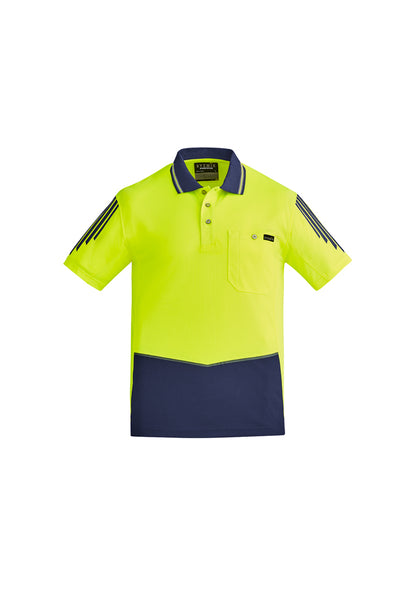 Syzmik Flux HiVis Microfibre Short Sleeve Polo - ZH315