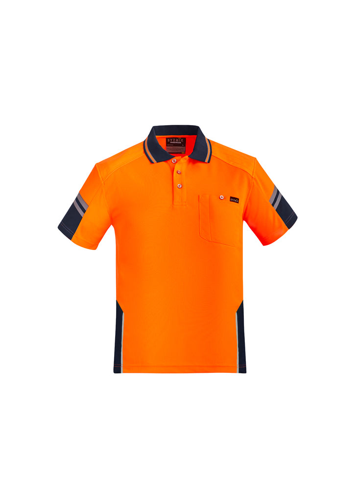 Syzmik Squad HiVis Reinforced Shoulder Short Sleeve Polo - ZH465